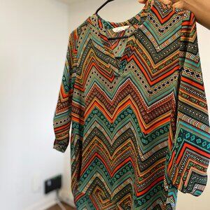 Womens Silk Multi colored Blouse